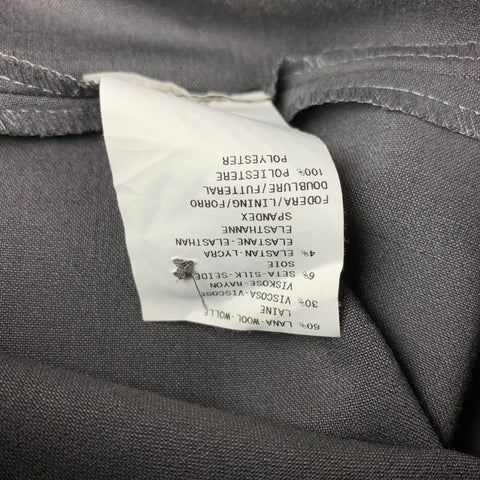ARMANI COLLEZIONI Taille 14 Pantalon habillé à jambe large en laine grise