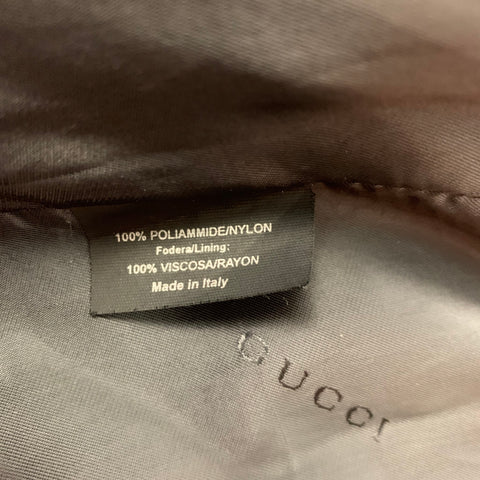 GUCCI Size M Black Nylon Zip Up Jacket