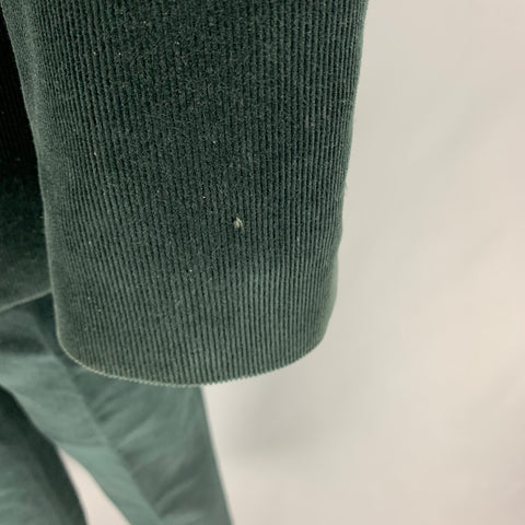 MARC JACOBS Size 40 Black Corduroy Cotton Notch Lapel Suit