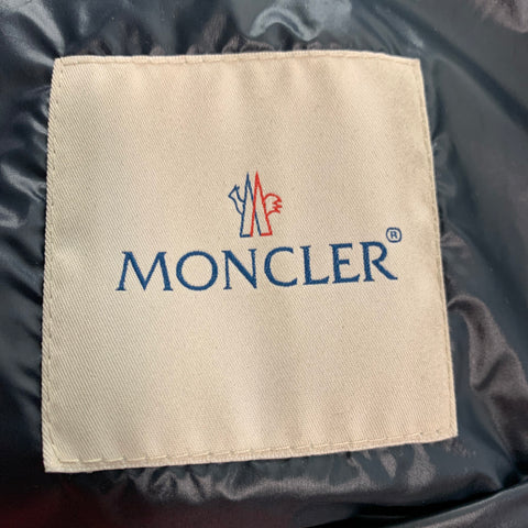 MONCLER Size L Navy Quilted Nylon Zip Up Vest