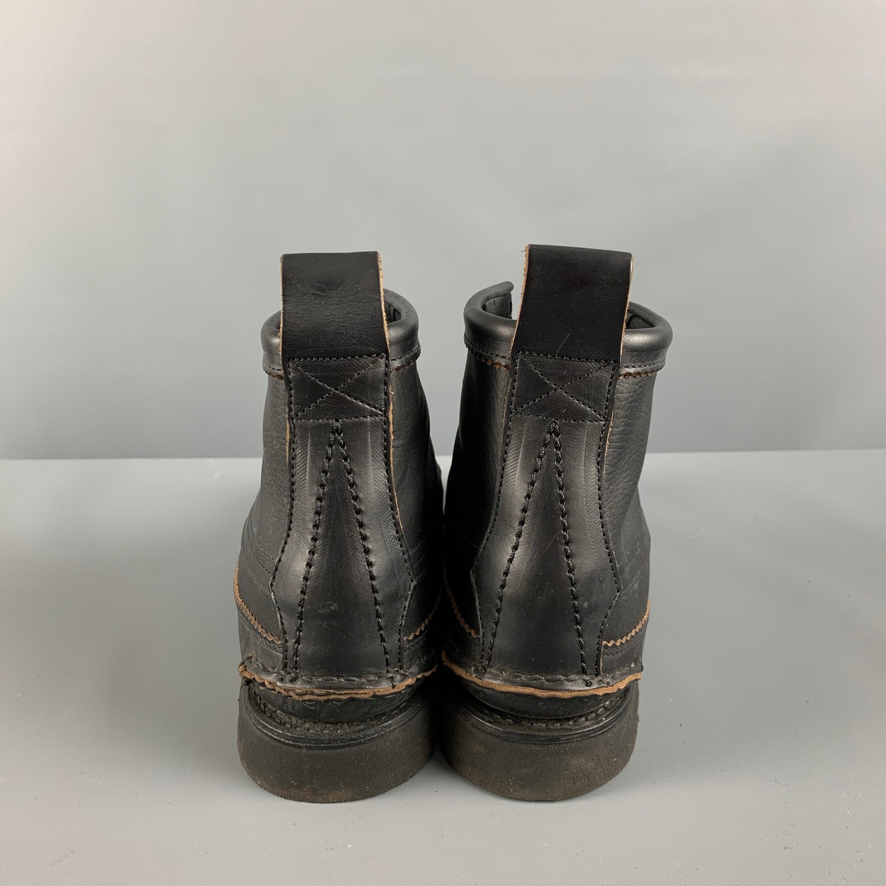 YUKETEN Size 9 Black Leather Lace Up Boots – Sui Generis  display picture 2