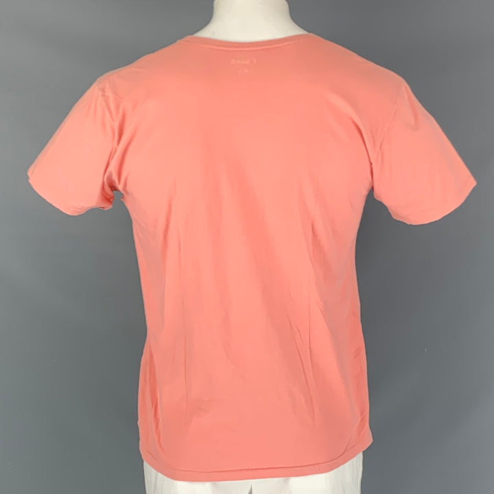 ROGAN Size XL Salmon Graphic Crew-Neck T-shirt