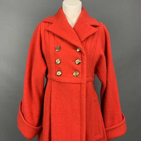 MARC by MARC JACOBS Taille S Manteau en laine texturée orange