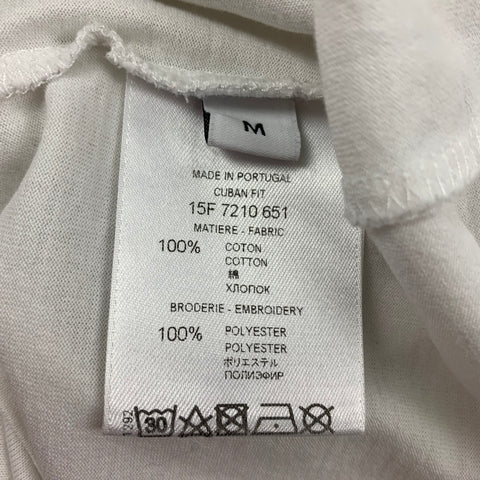 GIVENCHY Size M White Embroidery Cotton Love T-shirt