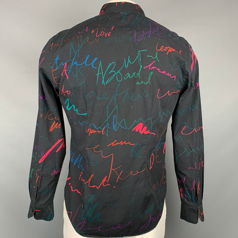 PAUL SMITH Size L Multi-Color Print Cotton Button Up Long Sleeve Shirt