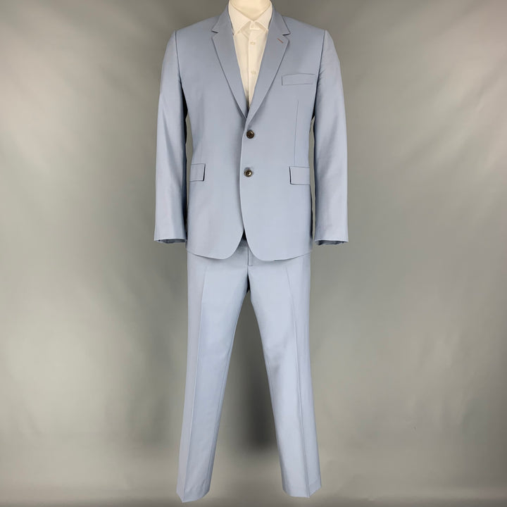 PAUL SMITH Kensington Fit Size 44 Light Blue Wool / Mohair Single Breasted Suit