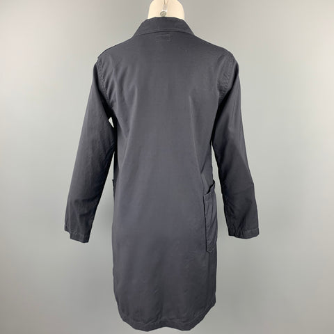 ENGINEERED GARMENTS Talla S Abrigo de lana negro con solapa de muesca