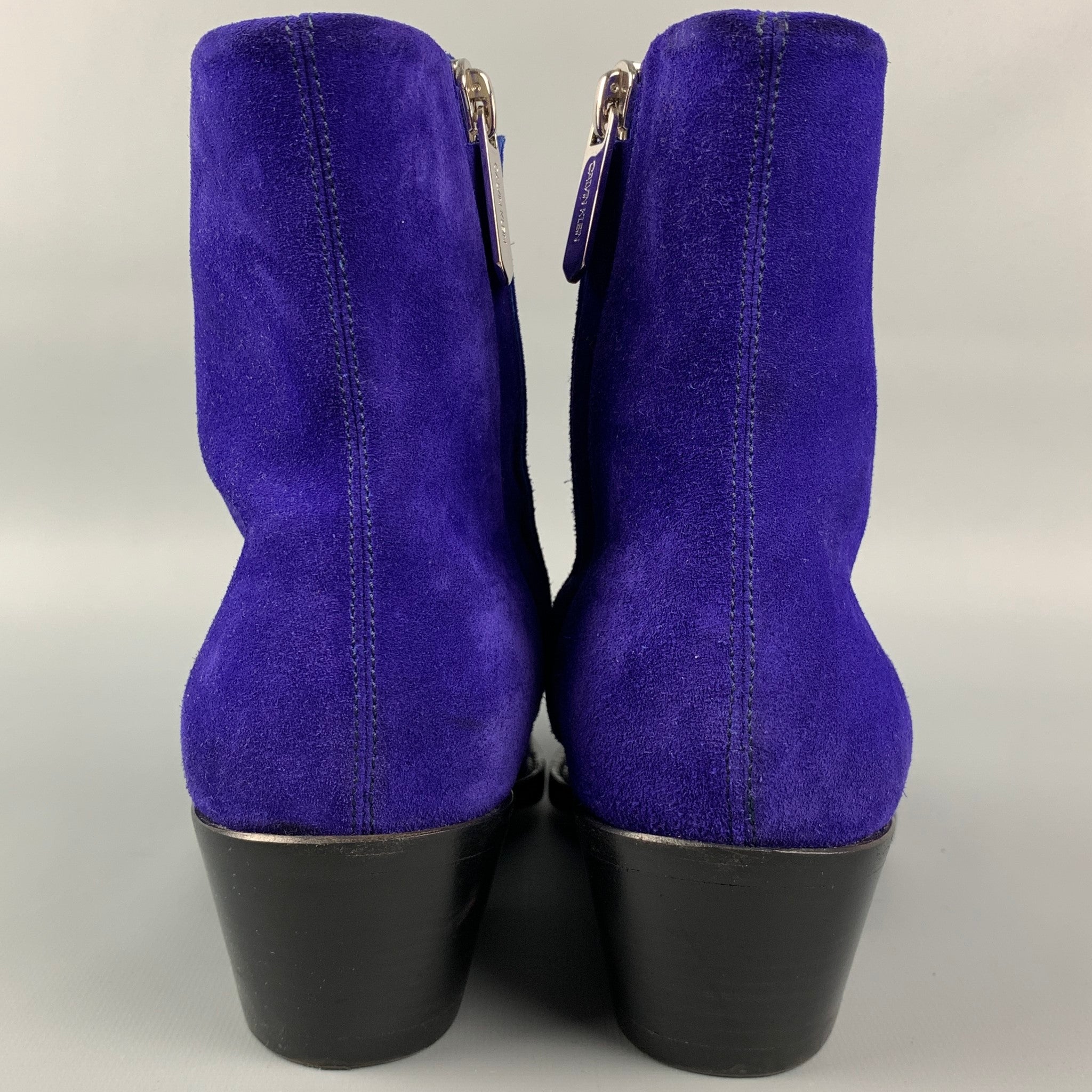 Calvin klein hotsell velvet boots