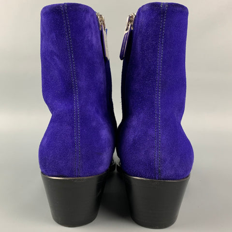 CALVIN KLEIN 205W39NYC Talla 6.5 Botines de cuero morado