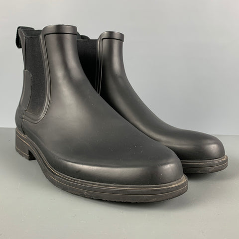 HUNTER Talla 9 Botines de goma negros