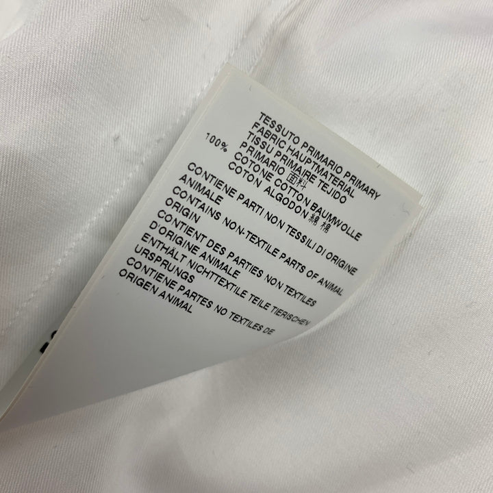 VIVIENNE WESTWOOD Camisa de manga larga con botones de algodón blanco talla M