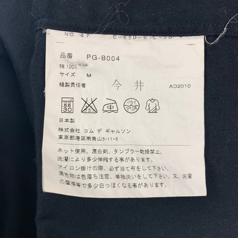 COMME des GARCONS Size M Black Cotton 3/4 Sleeves Short Sleeve Shirt