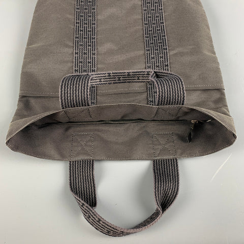 HERMES Black Taupe Nailhead Polyamide Blend Bags