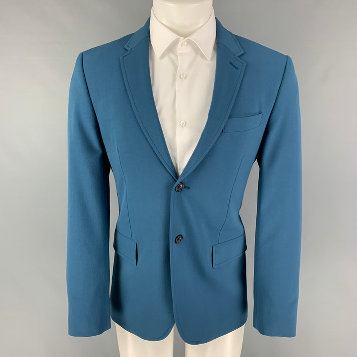 JOSEPH Abrigo deportivo con solapa de muesca en mezcla de poliéster verde azulado Talla 38