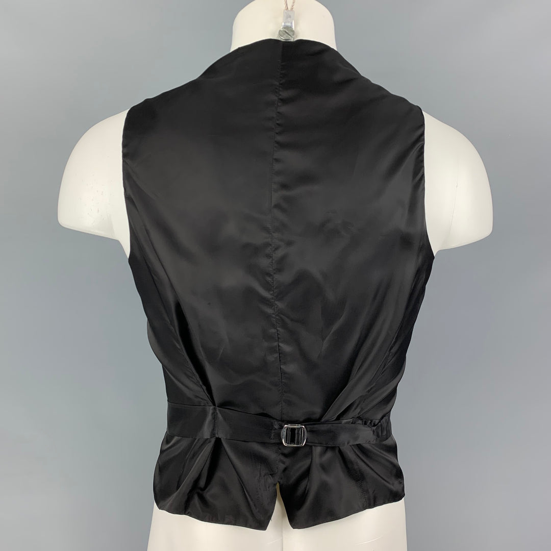 GIORGIO ARMANI Size 40 Navy Wool Cashmere Buttoned Vest