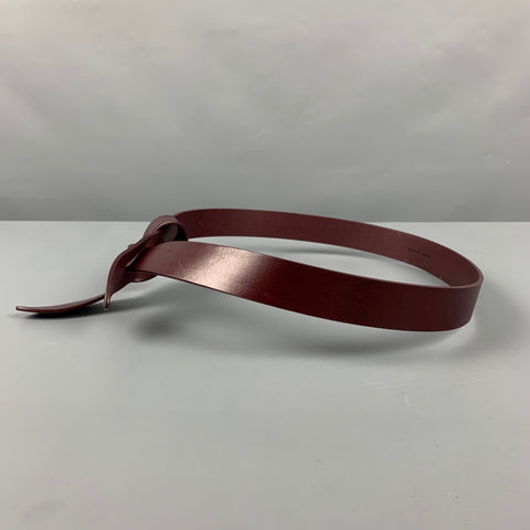 ISABEL MARANT Waist Size L Burgundy Leather Belt
