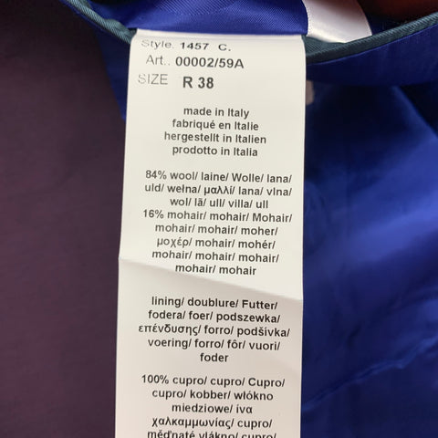 PAUL SMITH Size 38 Regular Purple Wool Notch Lapel Suit