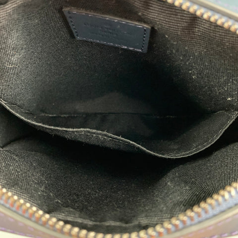 LOUIS VUITTON Blue Leather Damier Infini District Pochette Bag