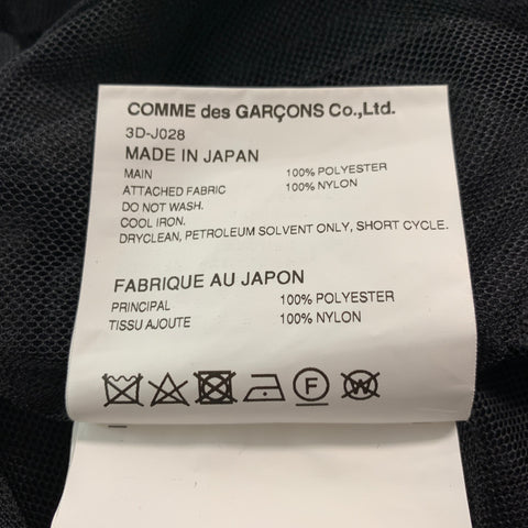 COMME des GARCONS Size M Black Polyester See Through Jacket