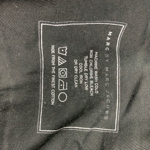 MARC by MARC JACOBS Size 36 Black Cream Speckled Cotton Blend Straight Jeans