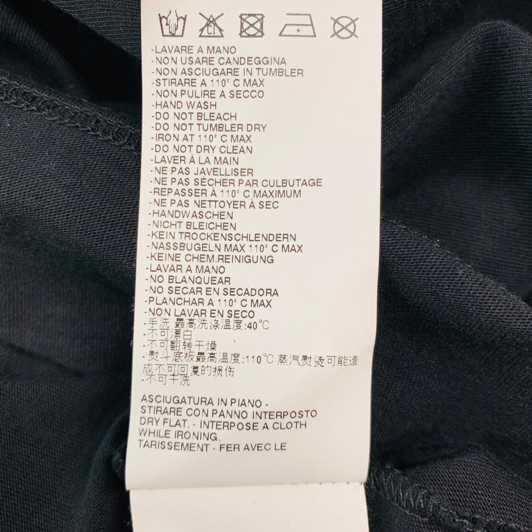 VIKTOR & ROLF Size XL Black Print Cotton One Pocket T-shirt