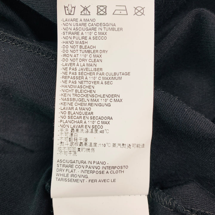 VIKTOR & ROLF Size XL Black Print Cotton One Pocket T-shirt