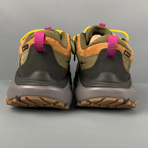 HOKA x Bodega Kaha Size 9.5 Multi-Color Mixed Materials Lace Up Sneakers