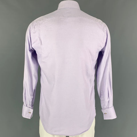 PAUL SMITH Size L Lilac Cotton Button Up Long Sleeve Shirt