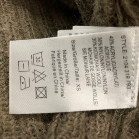DAY BIRGER ex MIKKELSEN Size XS Brown Silver Acrylic Blend Cardigan