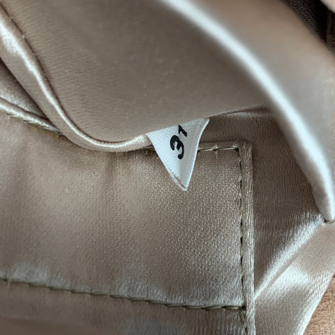 Sac à main de soirée en daim strass clouté rose PRADA