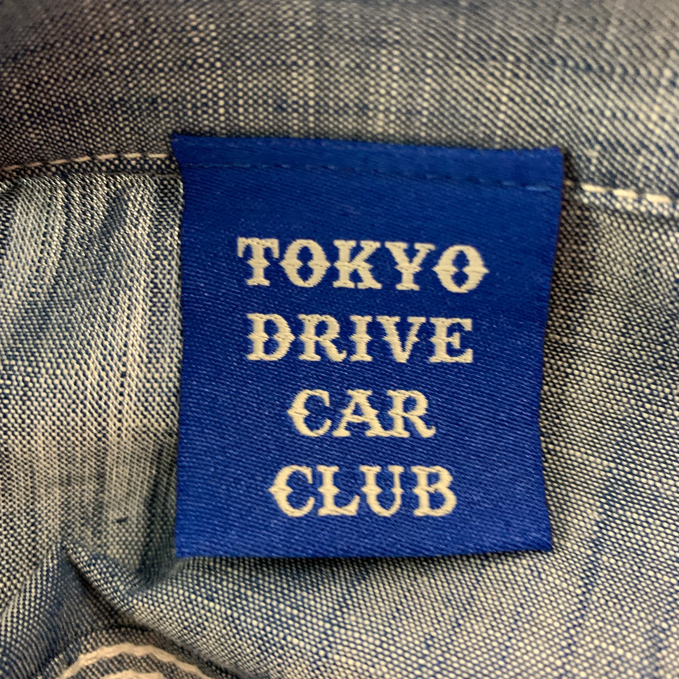 TOKYO DRIVE CAR CLUB Size S Blue Polyester Cotton Logo Short Sleeve Casual Top