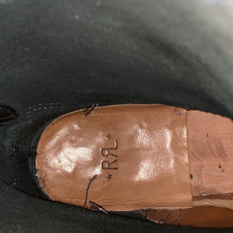 RRL by RALPH LAUREN Size 11 Black Leather Biker Boots