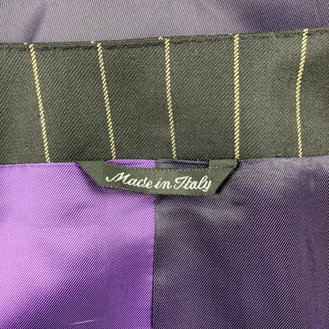 PAUL SMITH The British Collection Size 40 Black Pinstripe Merino Wool Dress Vest