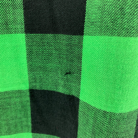 RAG & BONE Size L Green Black Buffalo Plaid Cotton Long Sleeve Shirt