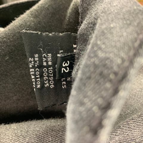 HUDSON Size 32 Gray Wash Cotton Straight Jeans