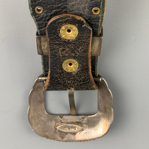 JAO SMITHS Size 34 Brown Studded Leather Belt