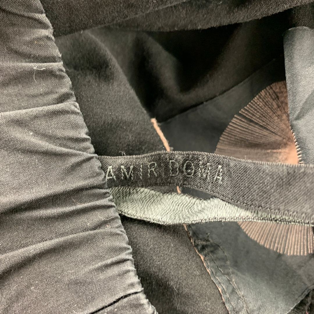 SILENT by DAMIR DOMA Pantalones cortos con cinturilla elástica de algodón negro talla S