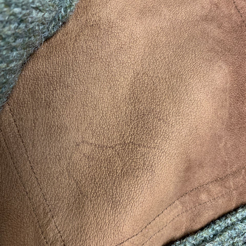 RALPH LAUREN Size M Green Brown Wool Suede Jacket