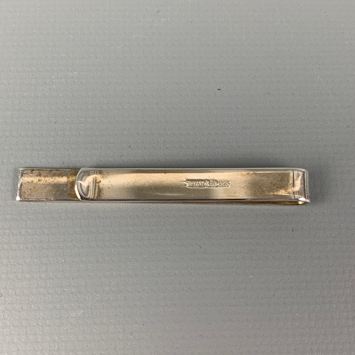 Vintage TIFFANY & CO Engraved Sterling Silver Tie Bar