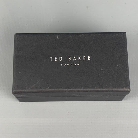 TED BAKER Black Silver Tone Cuff Links