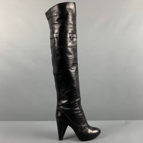 CoSTUME NATIONAL Talla 6 Botas sin cordones de cuero negro