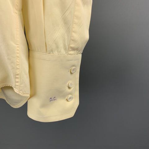 DSQUARED2 Size S Yellow Cotton Long Sleeve Shirt