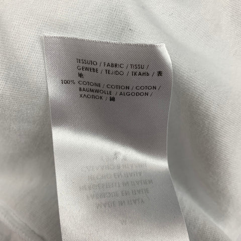 ALEXANDER MCQUEEN Size M White Multi-Color Graphic Cotton Short Sleeve T-shirt