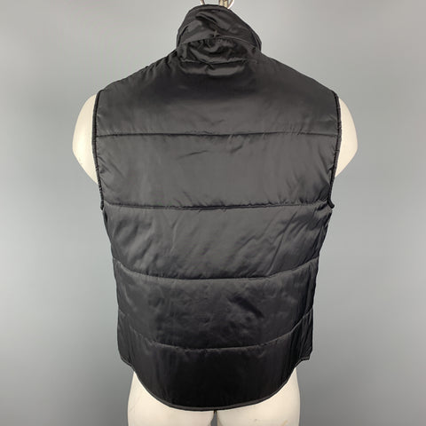FAY Veste gilet détachable à revers cranté en polyamide gris chiné taille M