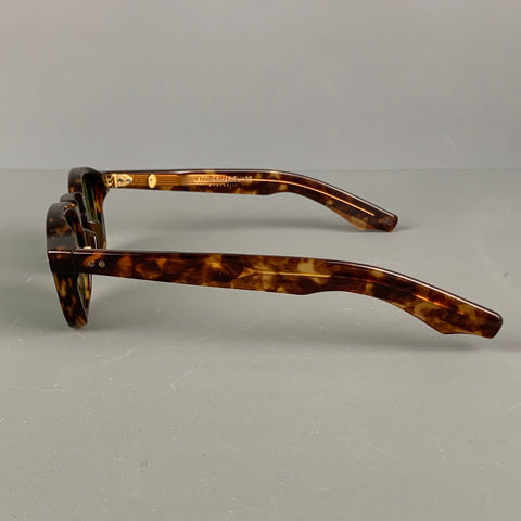 JACQUES MARIE MAGE Brown Tortoise Shell Acetate Sunglasses & Eyewear