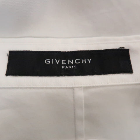 GIVENCHY Size M White Solid Cotton Button Down Long Sleeve Shirt