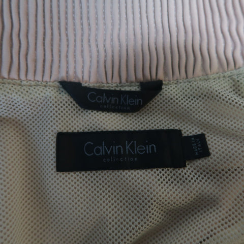 CALVIN KLEIN COLLECTION Spring 2015 Runway 38 Blush Nude Tan Bomber Jacket