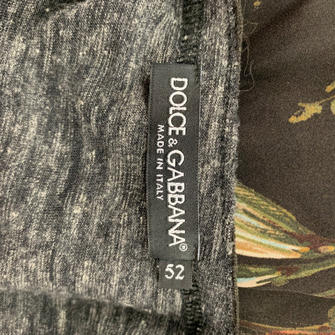 DOLCE & GABBANA Size L Multi-Color Floral Silk Lined Pullover
