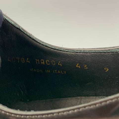PAUL SMITH Size 10 Black Leather Lace Up Shoes
