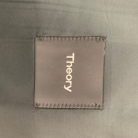 THEORY Size 42 Black Wool Peak Lapel Tuxedo Suit